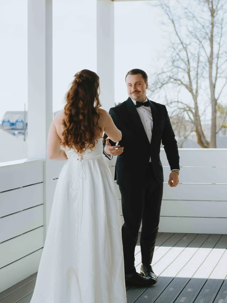 K. & C.'s wedding at Beavertail State Park, Rhode Island, photograph 23 of 42