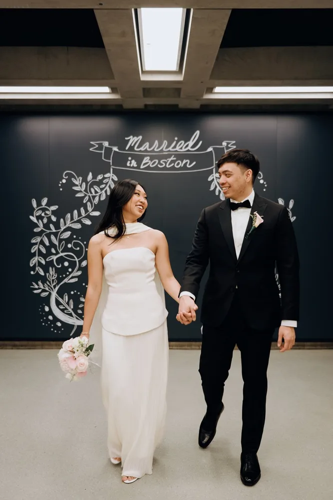 J. & B.'s city hall wedding at Boston City Hall, photograph 10 of 28
