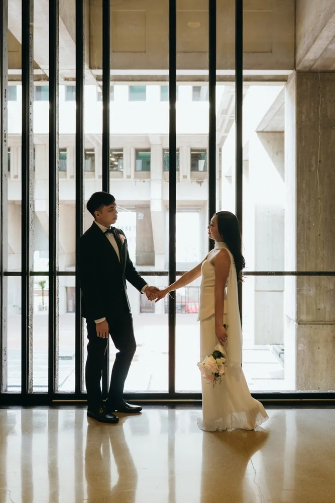 J. & B.'s city hall wedding at Boston City Hall, photograph 12 of 28