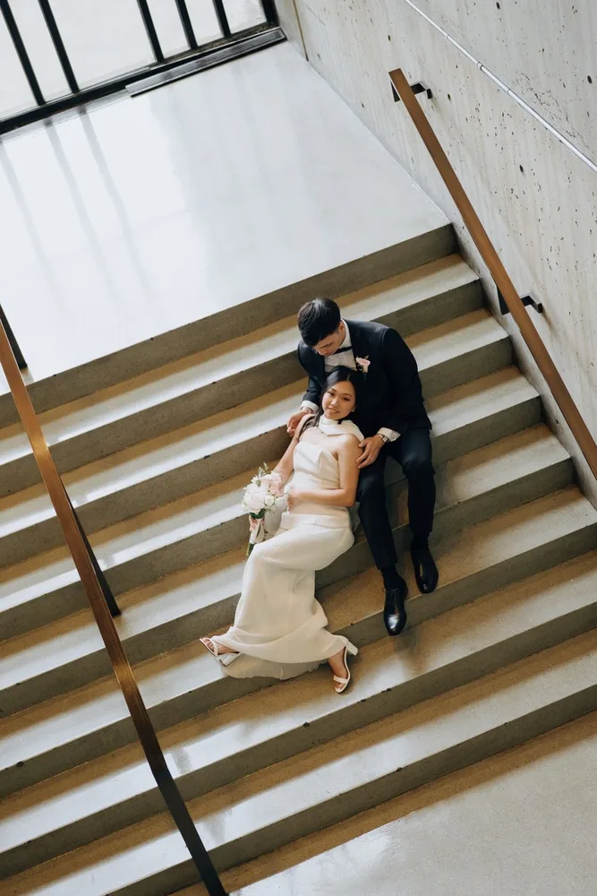 J. & B.'s city hall wedding at Boston City Hall, photograph 14 of 28