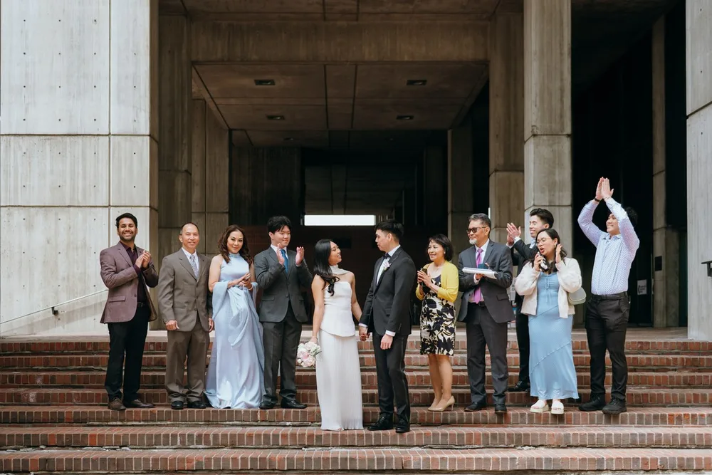 J. & B.'s city hall wedding at Boston City Hall, photograph 17 of 28