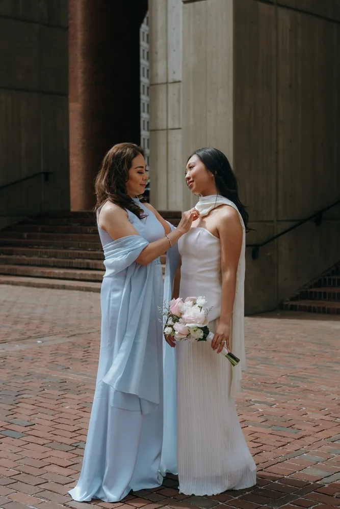 J. & B.'s city hall wedding at Boston City Hall, photograph 18 of 28