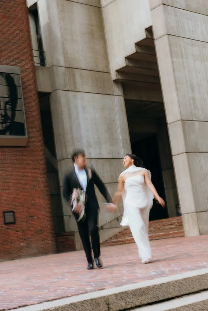 J. & B.'s city hall wedding at Boston City Hall, photograph 21 of 28
