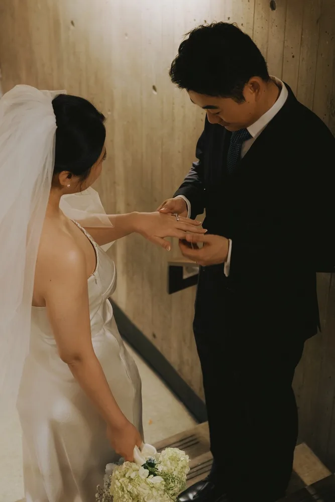 M. & A.'s city hall wedding at Boston City Hall, photograph 8 of 31