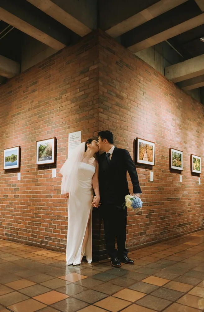 M. & A.'s city hall wedding at Boston City Hall, photograph 16 of 31