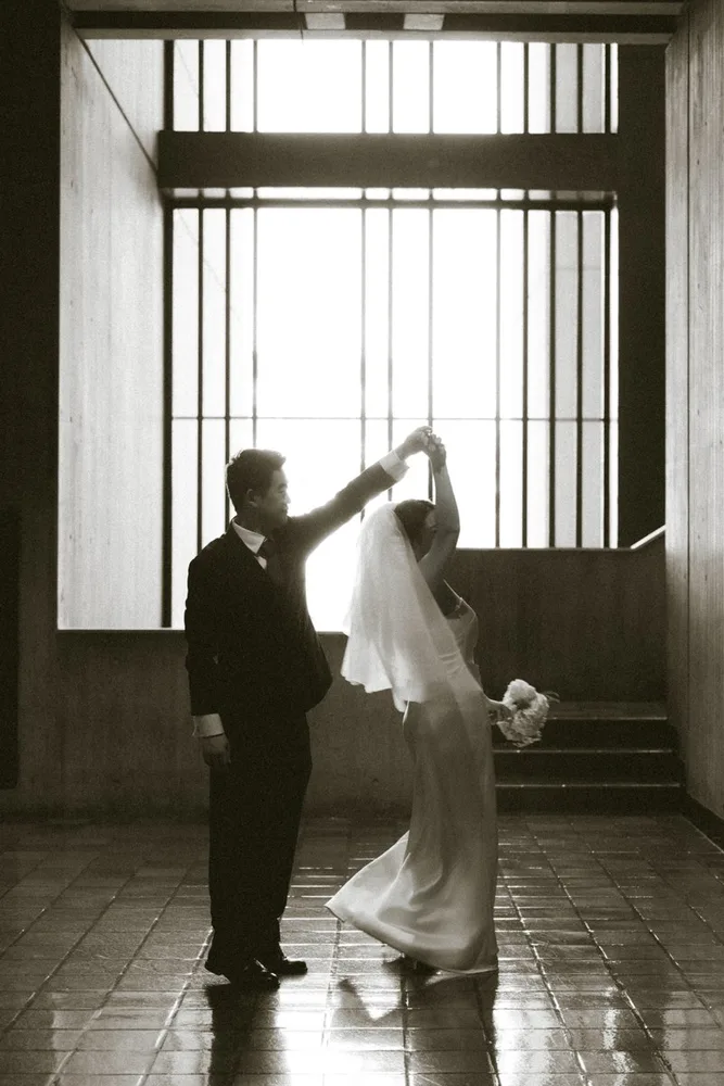 M. & A.'s city hall wedding at Boston City Hall, photograph 20 of 31
