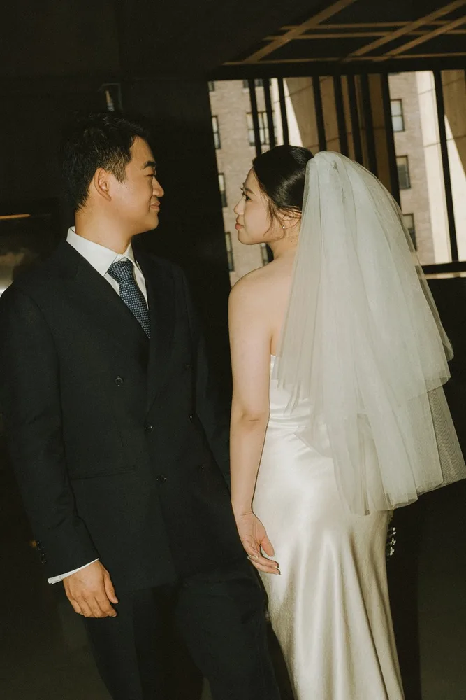M. & A.'s city hall wedding at Boston City Hall, photograph 29 of 31