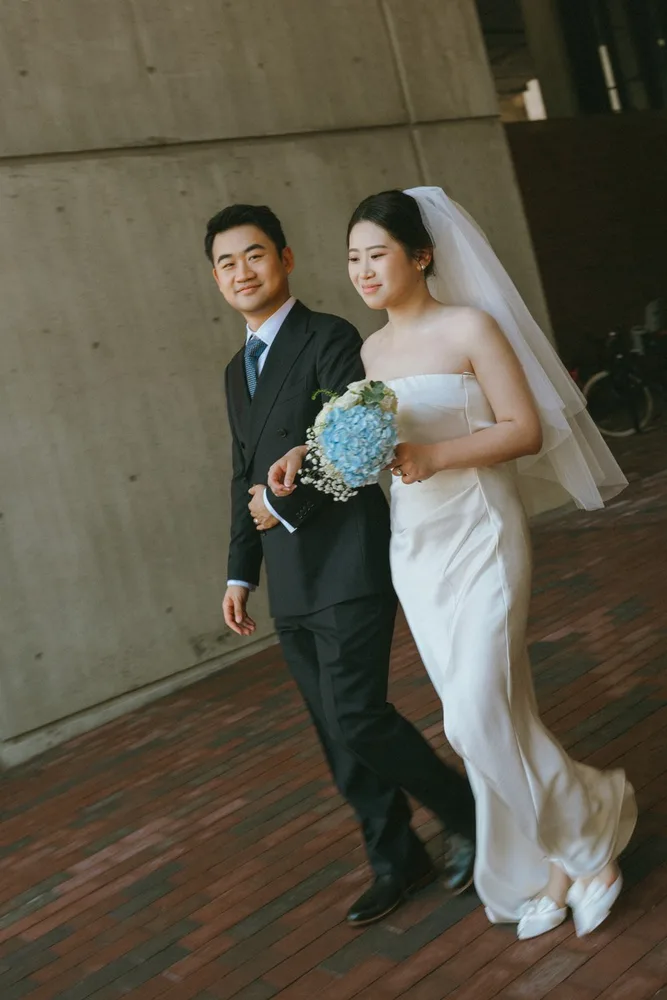 M. & A.'s city hall wedding at Boston City Hall, photograph 31 of 31