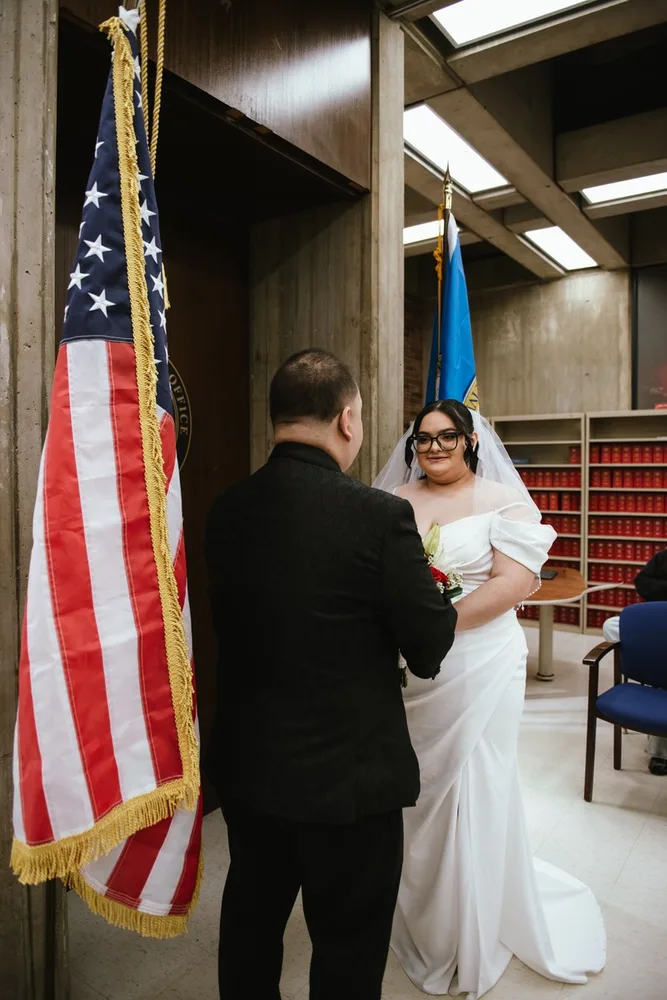 Y. & K.'s city hall wedding at Boston City Hall, photograph 6 of 26