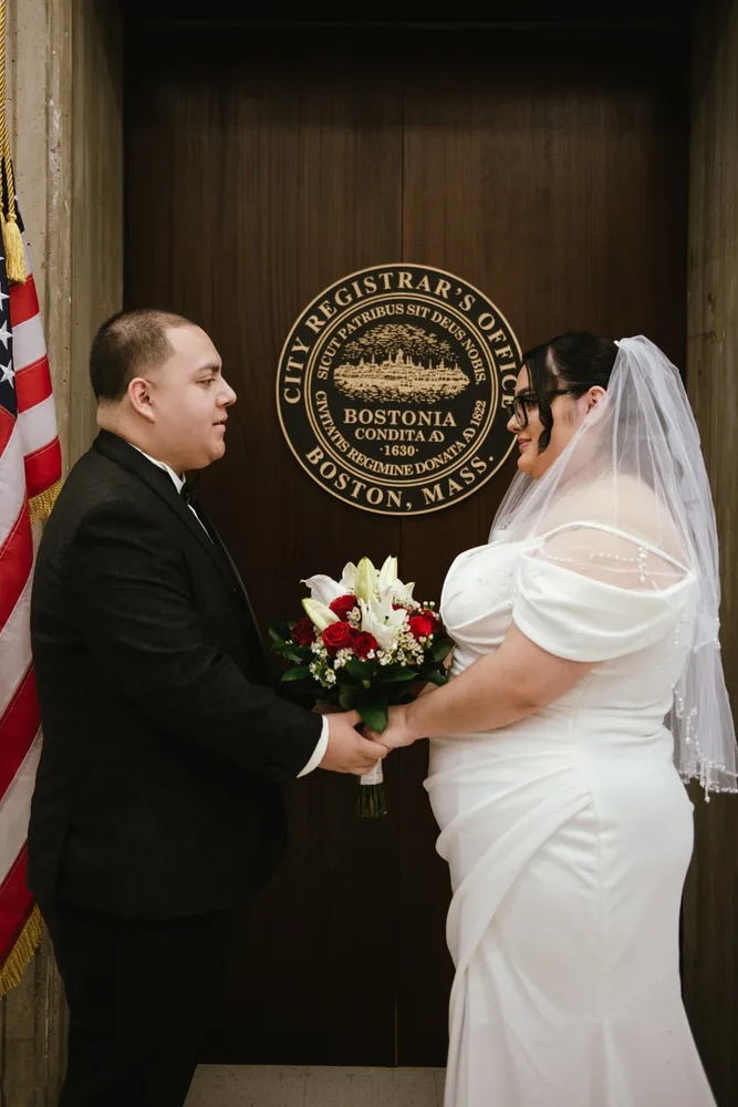 Y. & K.'s city hall wedding at Boston City Hall, photograph 7 of 26