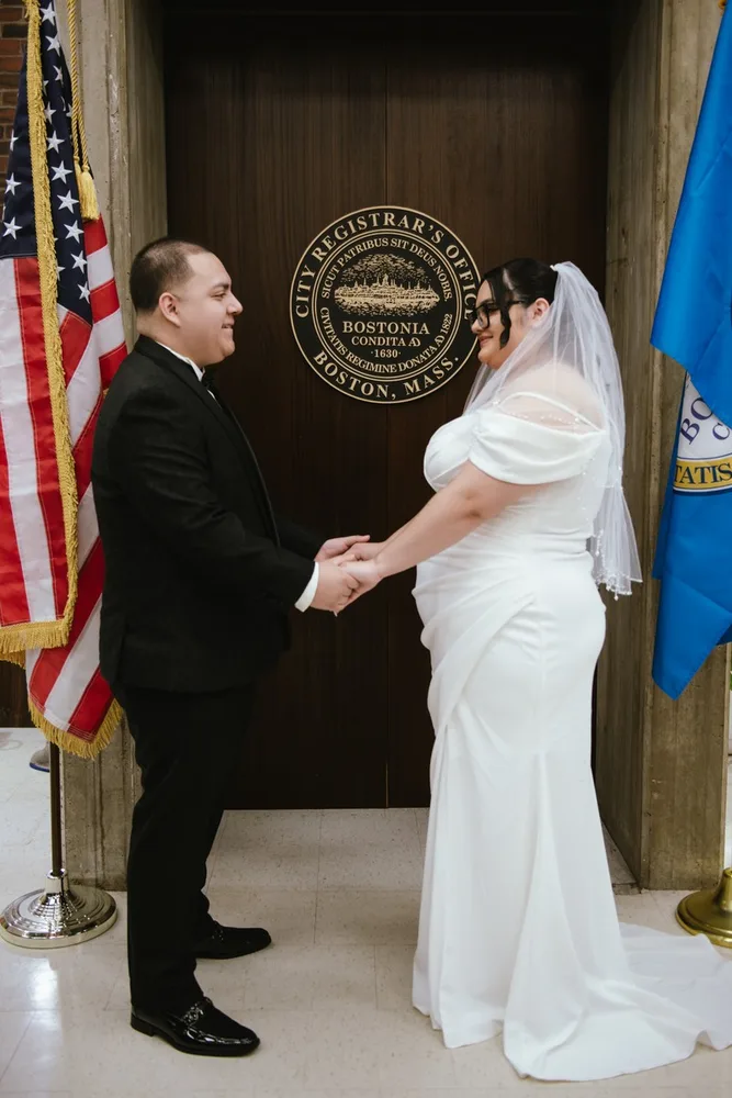 Y. & K.'s city hall wedding at Boston City Hall, photograph 10 of 26