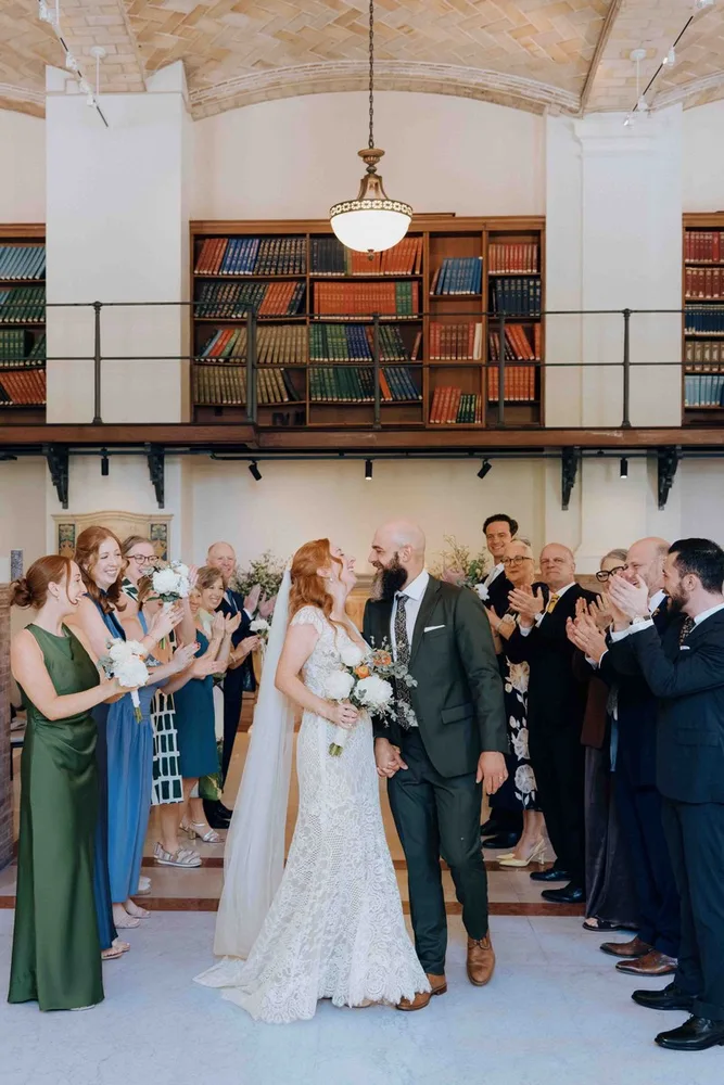 J. & H.'s wedding at Boston Public Library, photograph 21 of 54