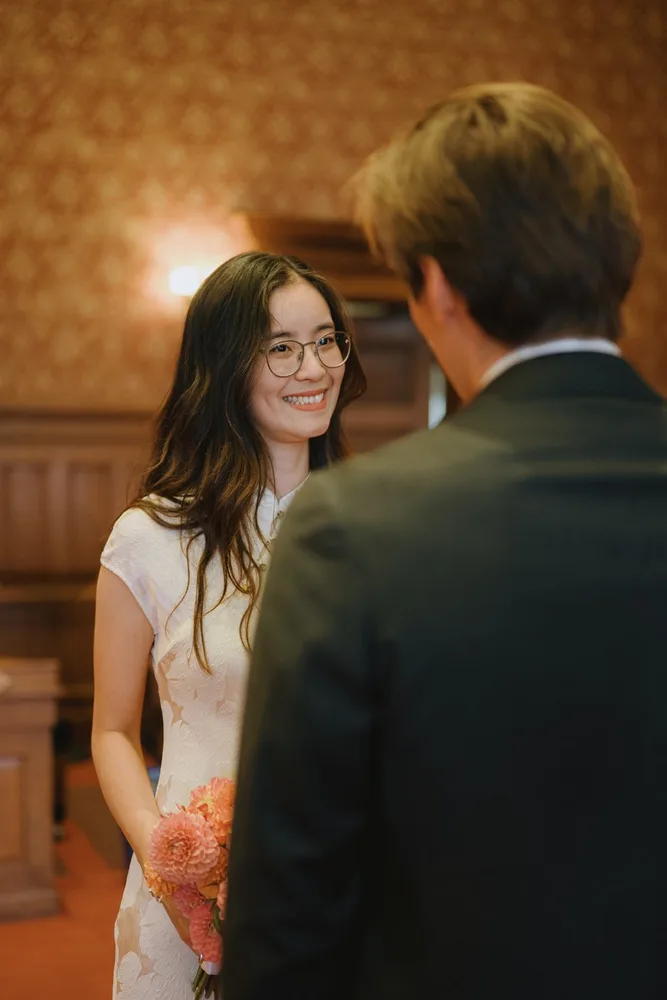J. & M.'s city hall wedding at Cambridge City Hall, photograph 4 of 35