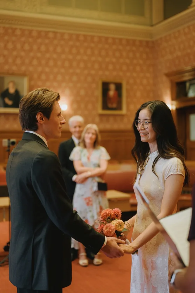 J. & M.'s city hall wedding at Cambridge City Hall, photograph 5 of 35