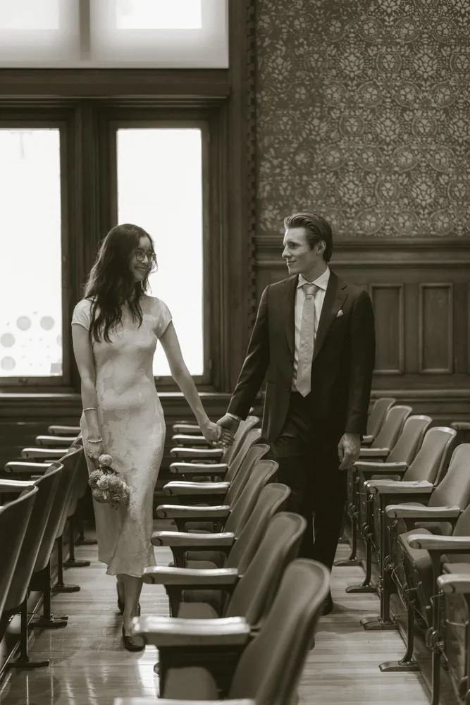 J. & M.'s city hall wedding at Cambridge City Hall, photograph 20 of 35