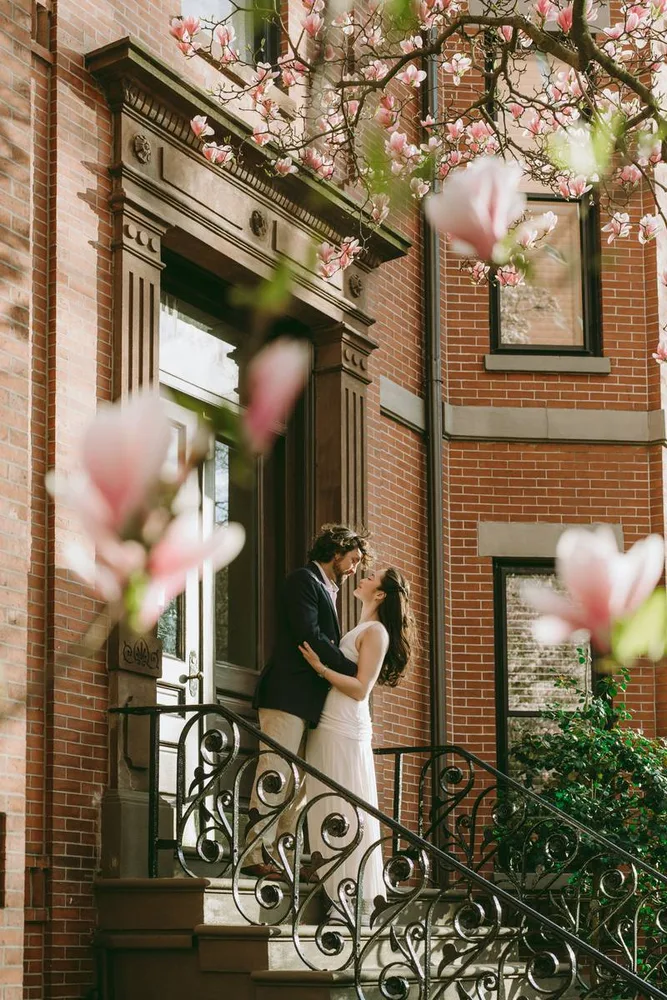 N. & S.'s engagement session at Charles River Esplanade, photograph 17 of 22