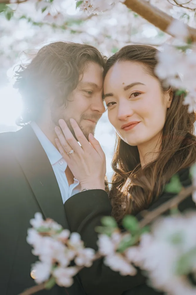 N. & S.'s engagement session at Charles River Esplanade, photograph 20 of 22