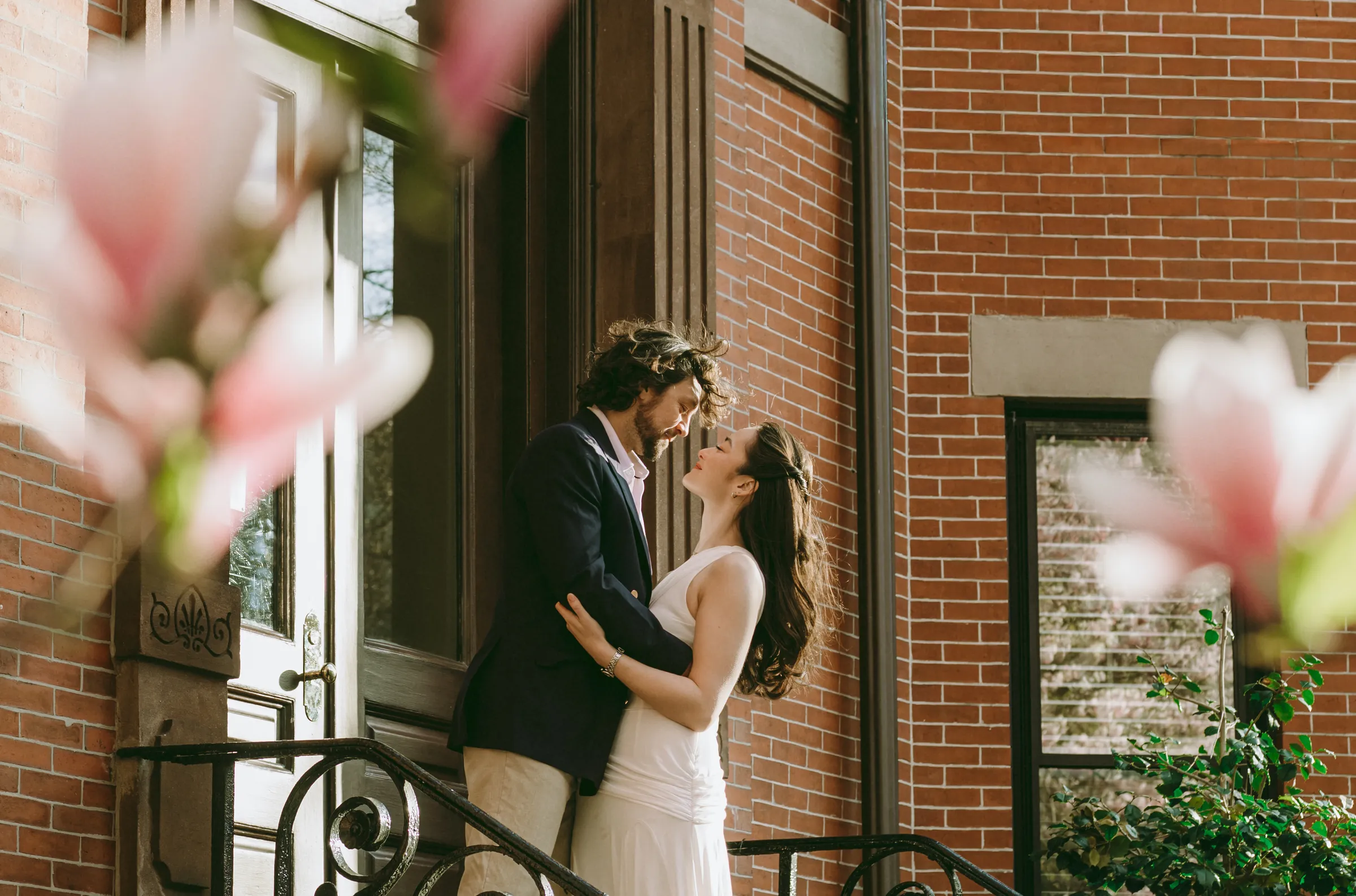 Couple photographed in Boston
