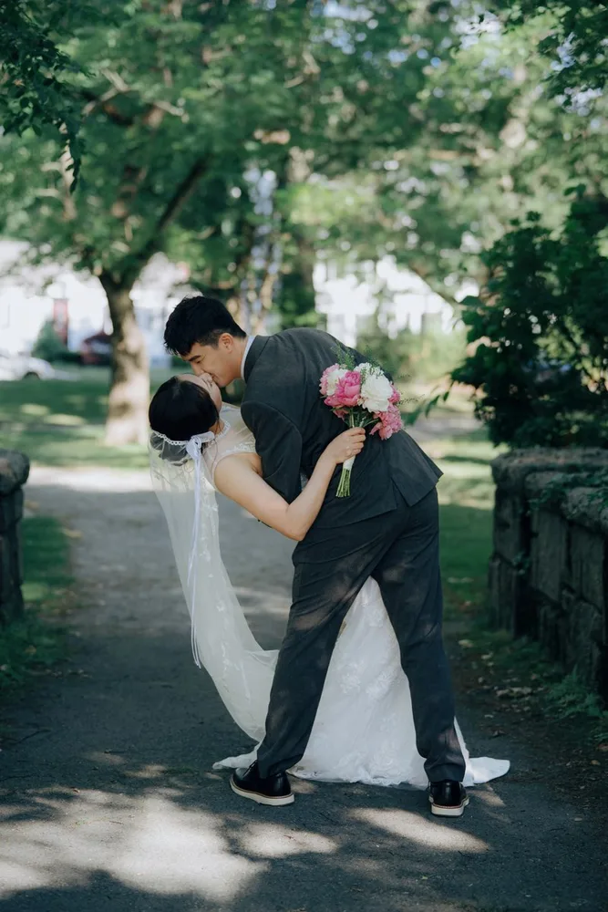 A. & C.'s city hall wedding at Newton City Hall, photograph 14 of 41