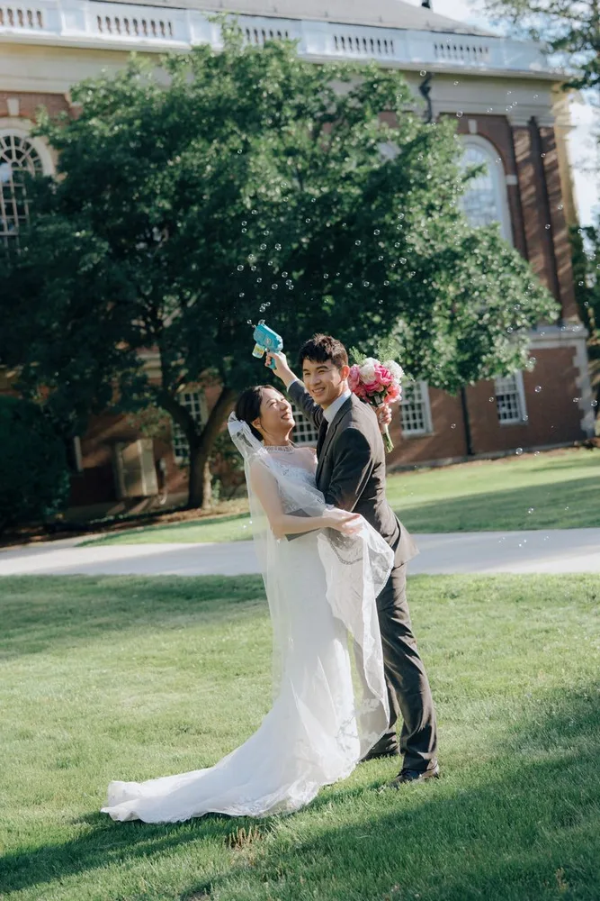 A. & C.'s city hall wedding at Newton City Hall, photograph 27 of 41