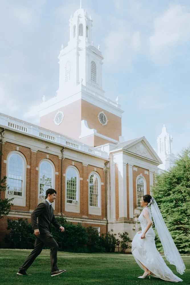 A. & C.'s city hall wedding at Newton City Hall, photograph 38 of 41