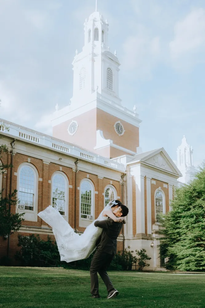 A. & C.'s city hall wedding at Newton City Hall, photograph 39 of 41