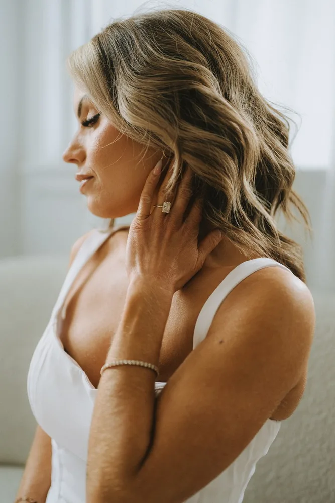 [ Initials ]'s bridal session at In studio, photograph 12 of 22