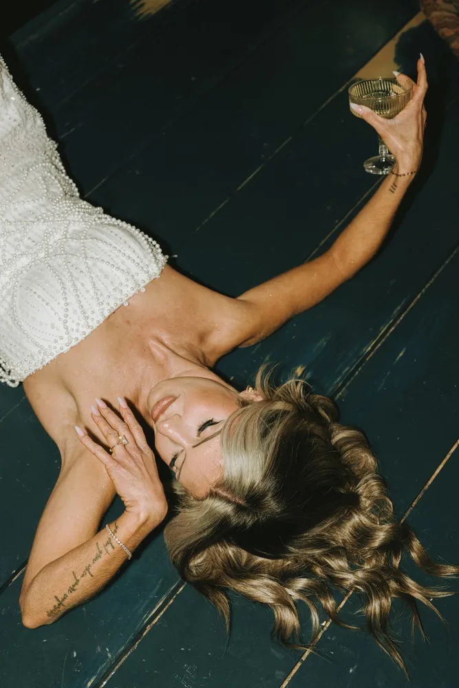 [ Initials ]'s bridal session at In studio, photograph 18 of 22
