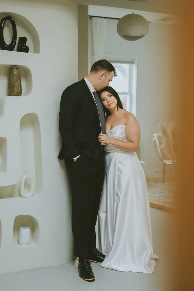 J. & C.'s elopement at In studio, photograph 4 of 21