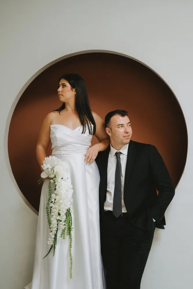 J. & C.'s elopement at In studio, photograph 5 of 21